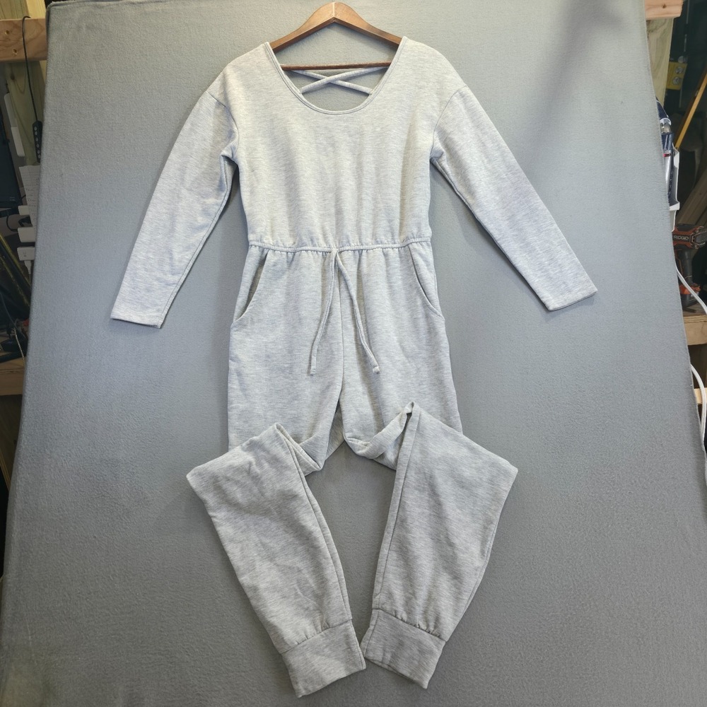 No Boundaries Juniors Gray Jumpsuit Size Medium 7-9‎
